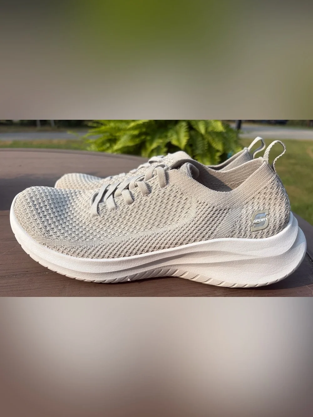 S Sport by Skechers Women's Resse 2.0 Light Gray Slip-On Sneakers size 8